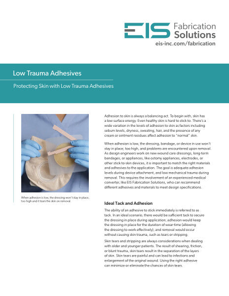 Application Sheet - Low Trauma Adhesives
