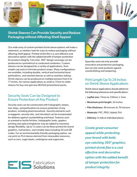 Application Profile - Shrink Sleeves