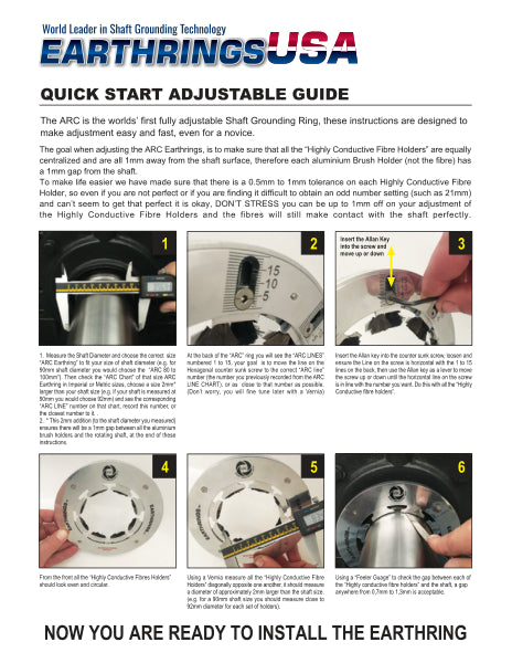 EarthingRingsUSA - Quick Start Adjustable Guide