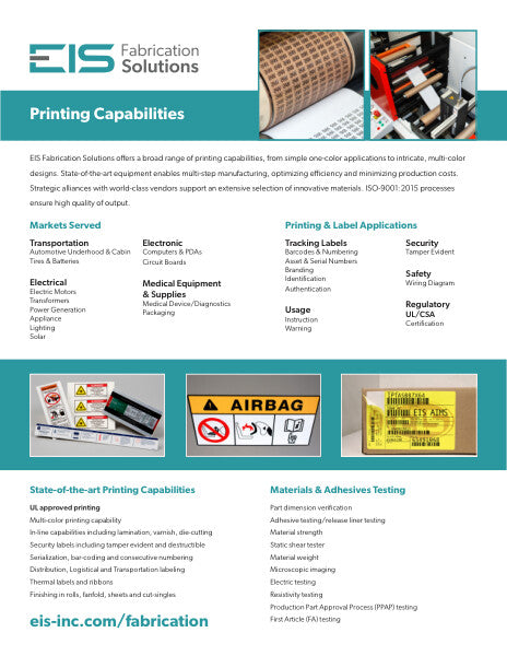 Fabrication Solutions Printing Flyer