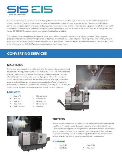 SIS - EIS Cross Sell Sheet